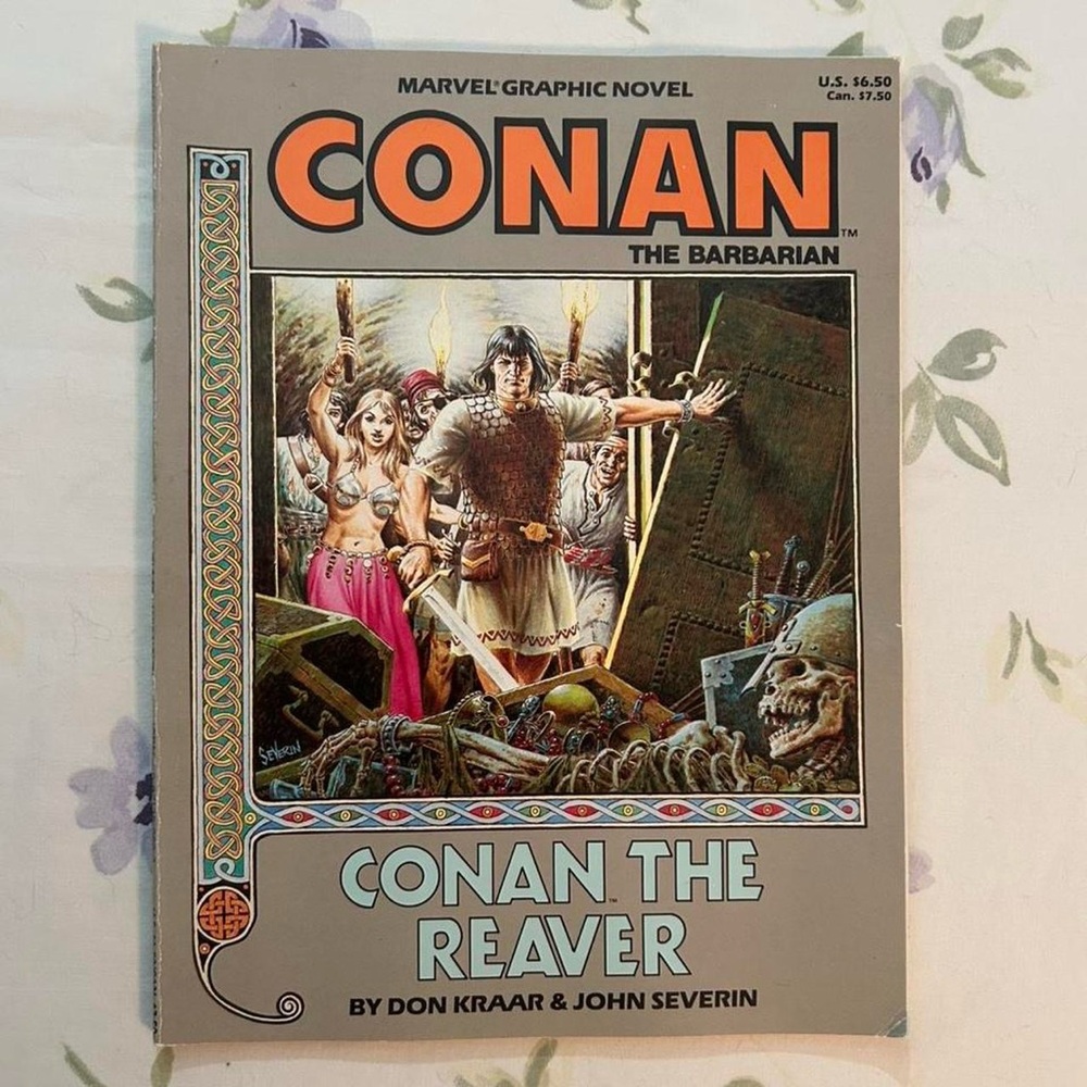 Vintage 80s Gothic Academia Comic-con Marvel Graphic Fantasy Conan the Barbarian
